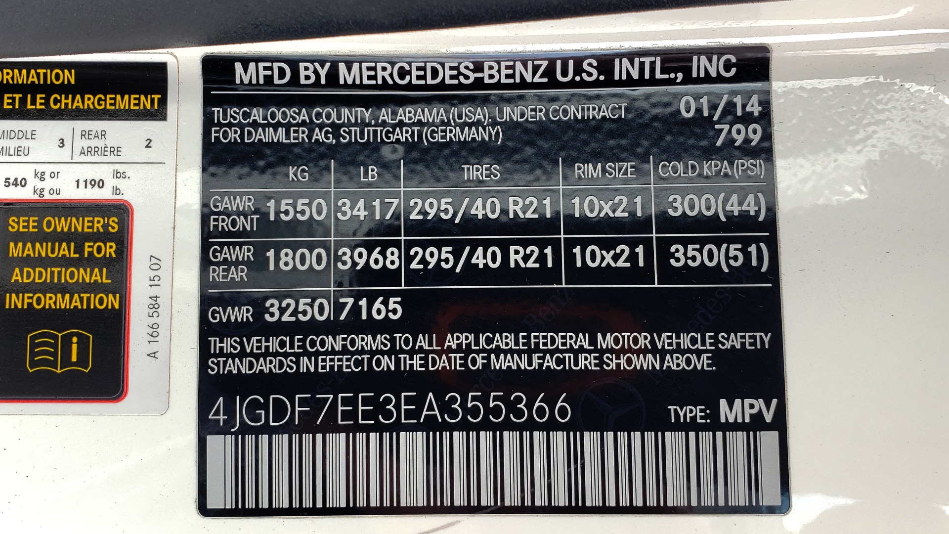 Used 2014 Mercedes-Benz GL-CLASS GL 63 AMG 4MATIC / NIGHT VIEW ASSIST PLUS / BANG & OLUFSEN SND for sale Sold at Formula Imports in Charlotte NC 28227 108