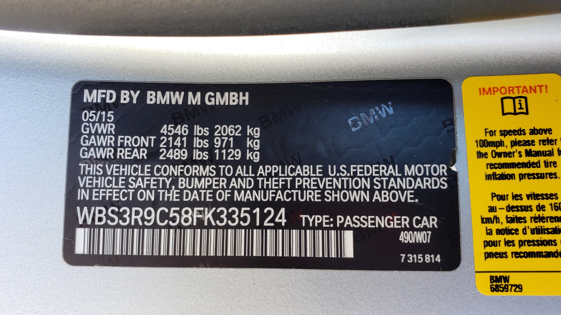 Used 2015 BMW M4 COUPE / EXEC PKG / DRVR ASST PLUS / LIGHTING / M-SUSPENSION for sale Sold at Formula Imports in Charlotte NC 28227 89