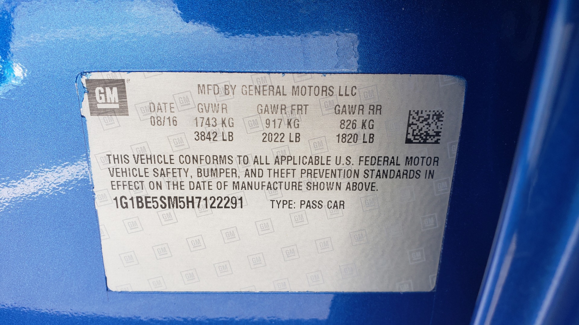 Used 2017 Chevrolet CRUZE LT 1.4L 1SD / 6-SPD AUTO / HTS STS / REMOTE START / REARVIEW for sale Sold at Formula Imports in Charlotte NC 28227 78
