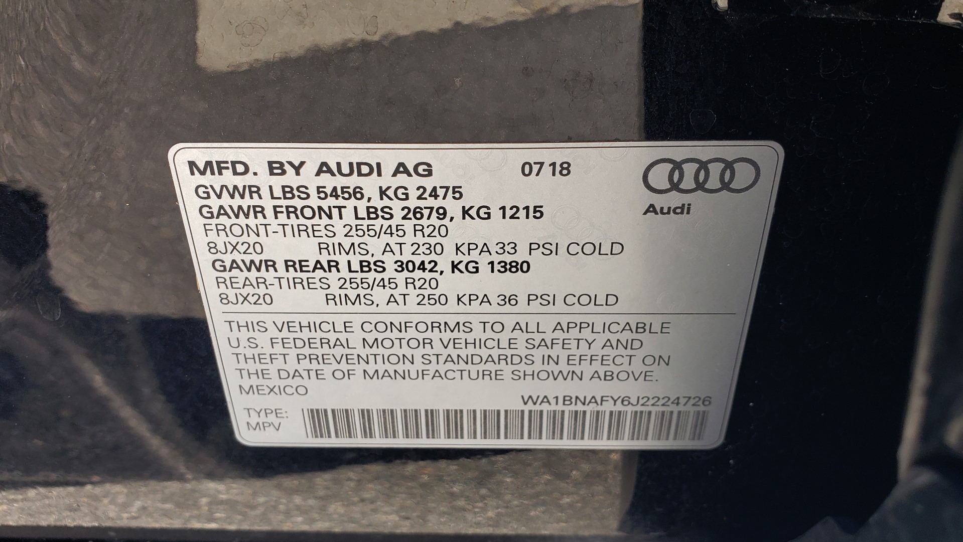 Used 2018 Audi Q5 PREMIUM PLUS / NAV / PANO-ROOF / CLD WTHR / REARVIEW for sale Sold at Formula Imports in Charlotte NC 28227 91