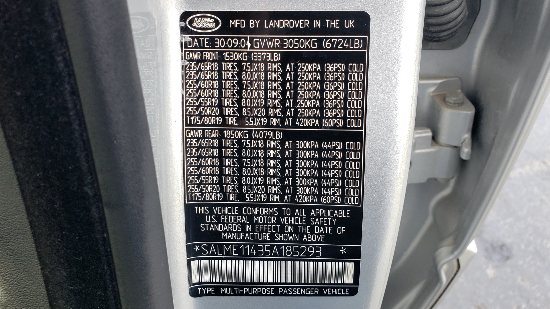Used 2005 Land Rover RANGE ROVER HSE / V8 / NAV / SUNROOF / HTD STS / HTD STRNG WHL for sale Sold at Formula Imports in Charlotte NC 28227 63
