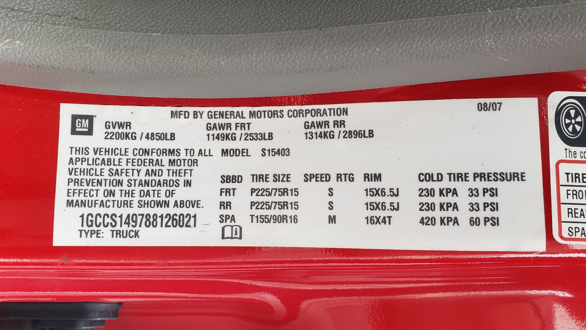 Used 2008 Chevrolet COLORADO LS 2WD / REG CAB / 2.9L 4-CYL / 4-SPD AUTO / NEW CARPET for sale Sold at Formula Imports in Charlotte NC 28227 57