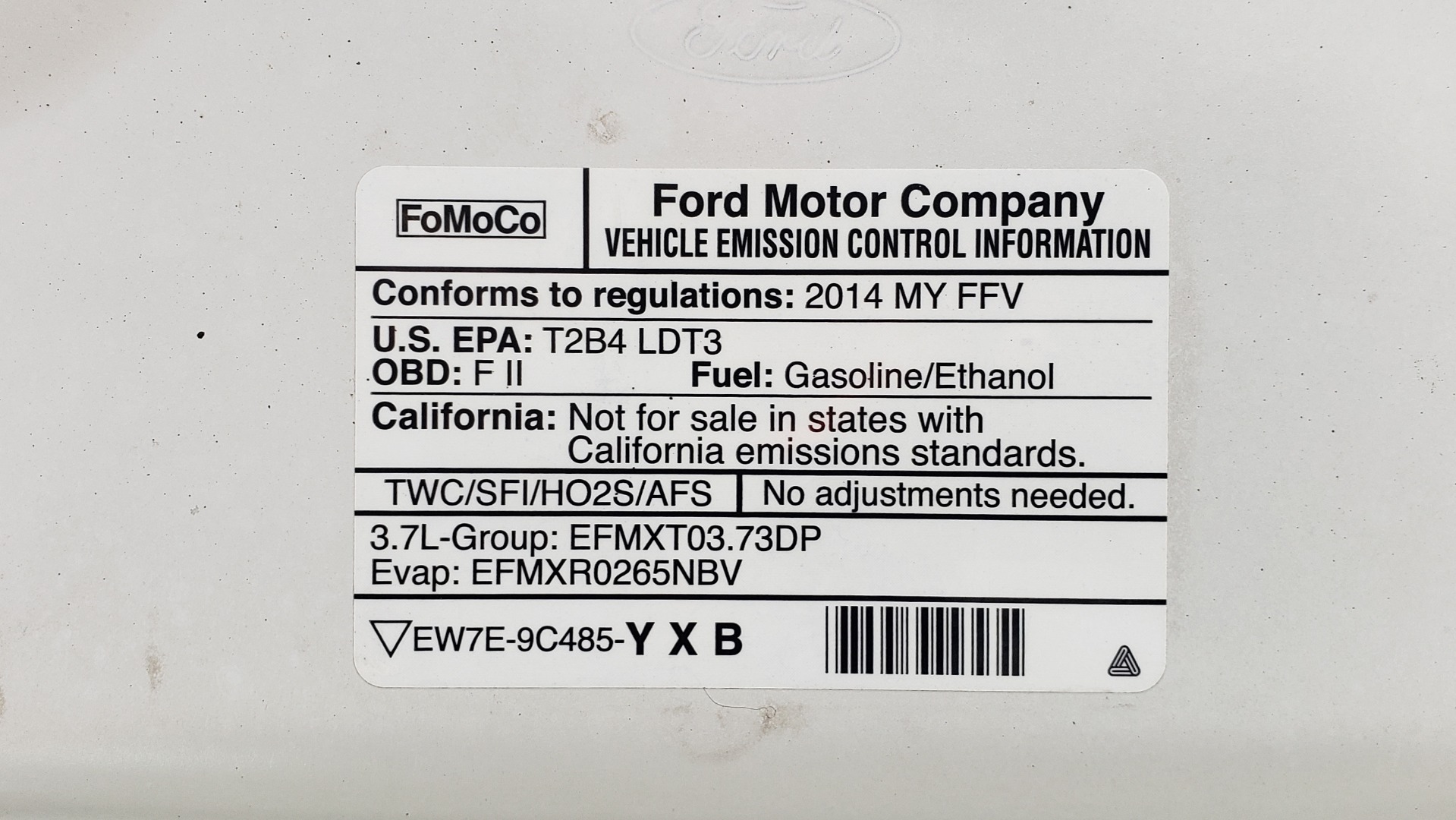 Used 2014 Ford F-150 XL 4X2 REGULAR CAB / 3.7L V6 / 6-SPD AUTO / CRUISE CONTROL for sale Sold at Formula Imports in Charlotte NC 28227 17