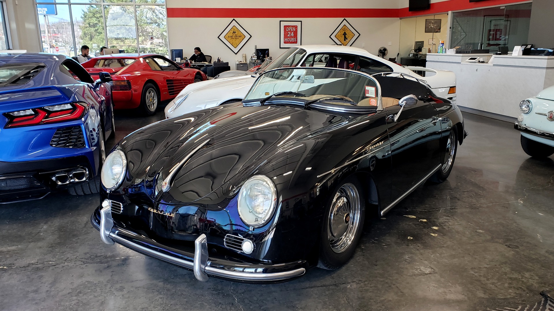 Used 1959 Porsche 356 SPEEDSTER / 4-CYL ENG / 4-SPD MANUAL / CHROME WHEELS for sale Sold at Formula Imports in Charlotte NC 28227 1