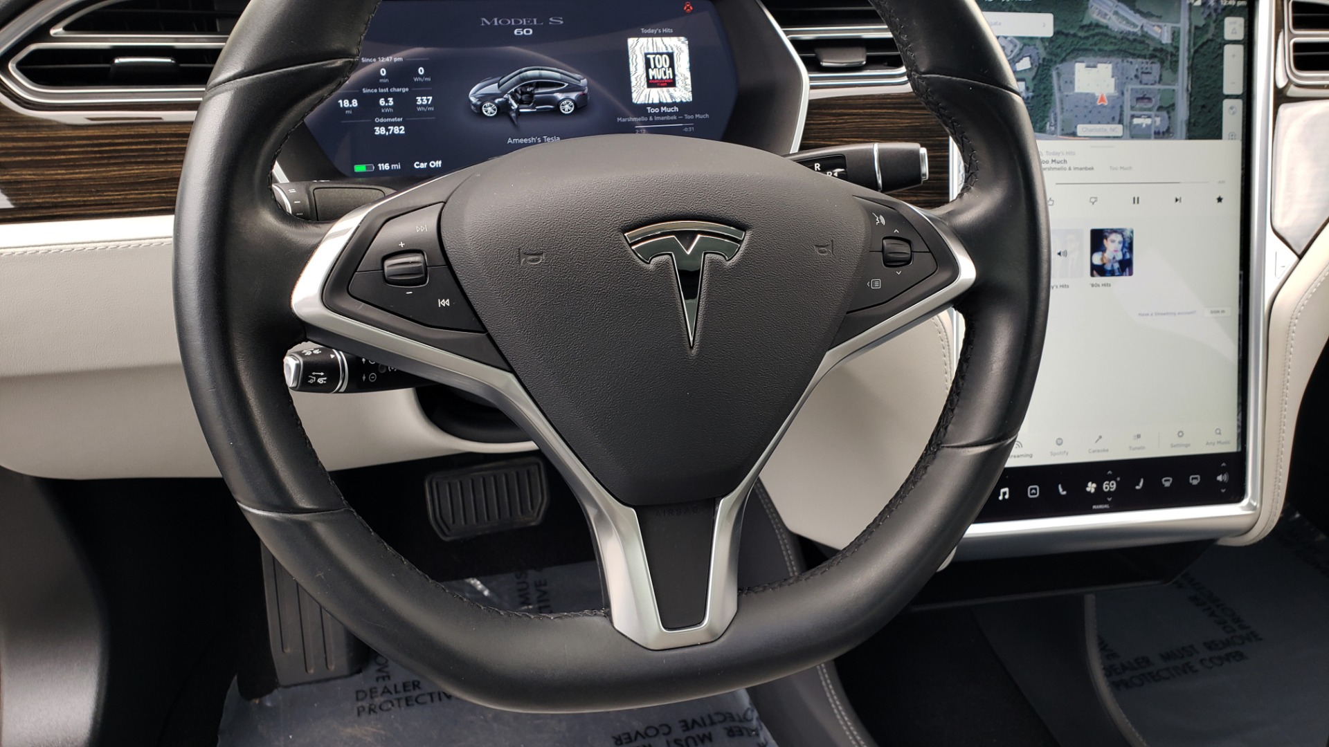Used 2014 Tesla MODEL S 60 kWh BATTERY / TECH / NAV / SUBZERO / SUNROOF / REARVIEW for sale Sold at Formula Imports in Charlotte NC 28227 33