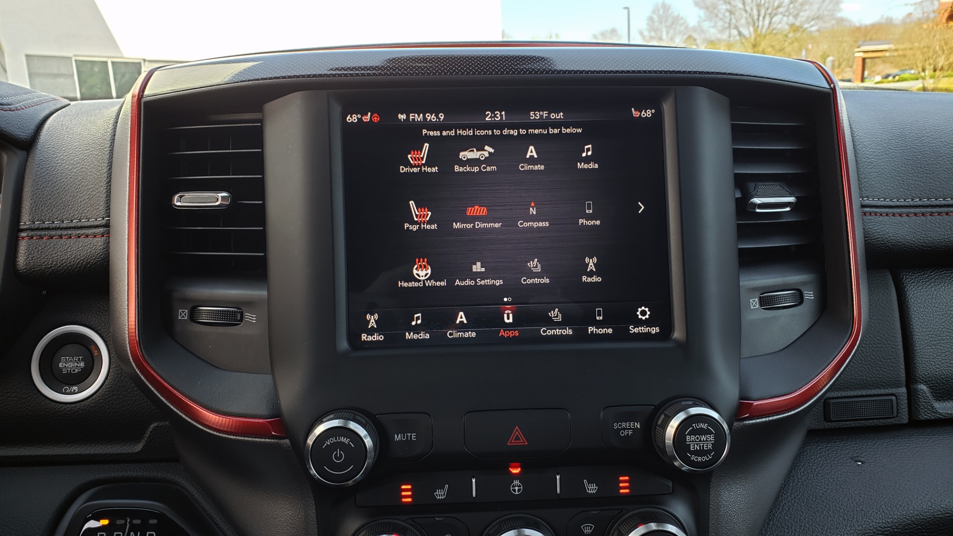 Used 2019 Ram 1500 REBEL CREWCAB 4X4 / 5.7L V8 HEMI / 8-SPD AUTO / REARVIEW for sale Sold at Formula Imports in Charlotte NC 28227 48