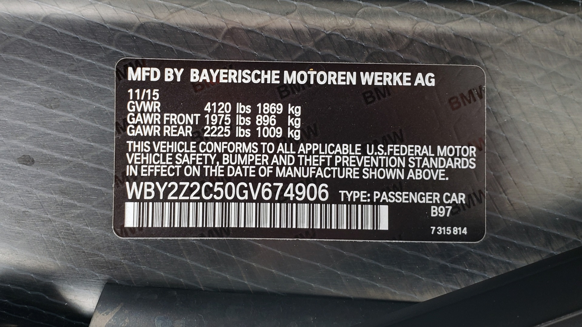 Used 2016 BMW i8 COUPE / GIGA WORLD / NAV / HUD / 20IN WHEELS / REARVIEW for sale Sold at Formula Imports in Charlotte NC 28227 15