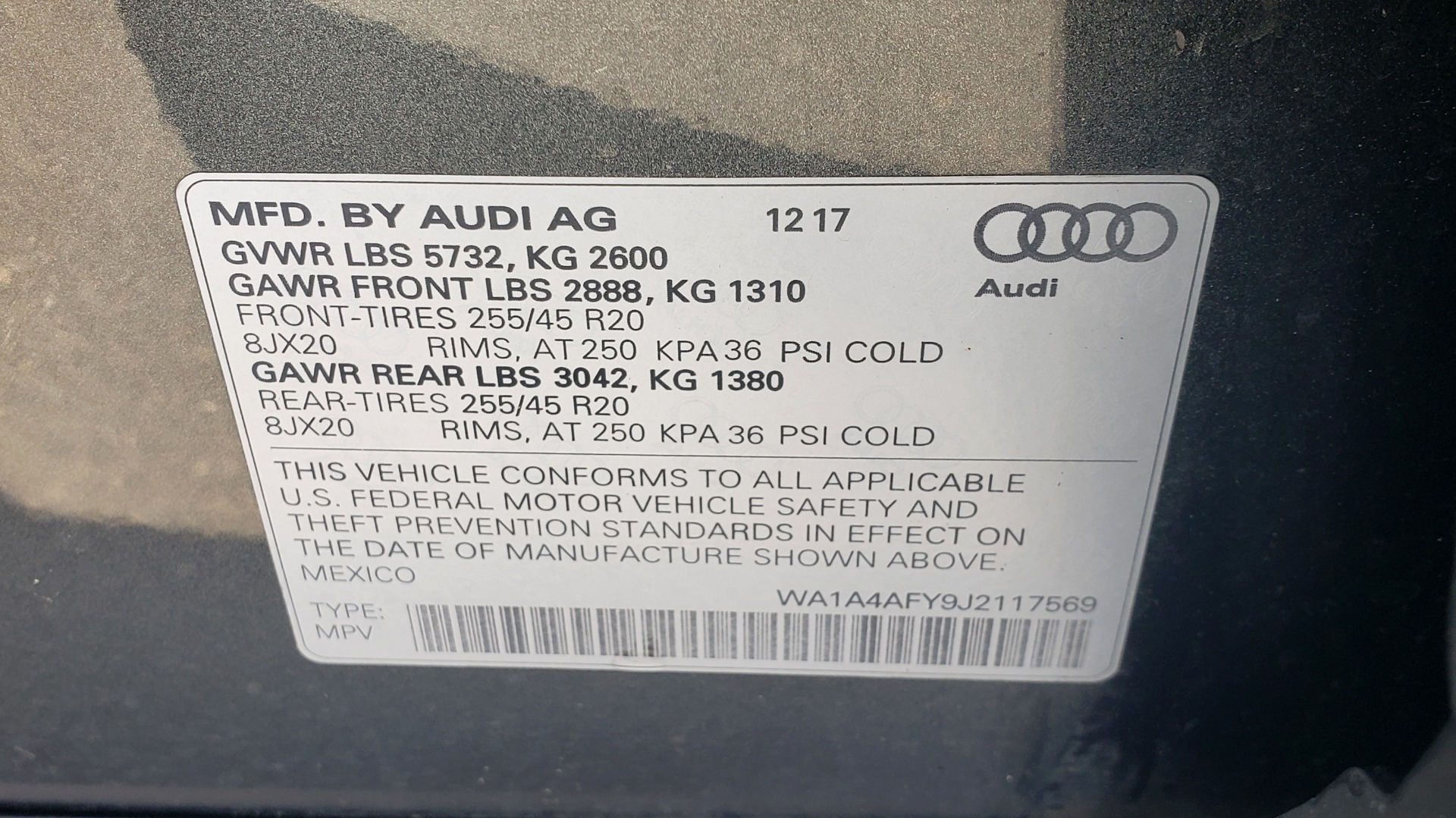 Used 2018 Audi SQ5 PREMIUM PLUS SPORT / NAV / B&O SND / SUNROOF / REARVIEW for sale Sold at Formula Imports in Charlotte NC 28227 80