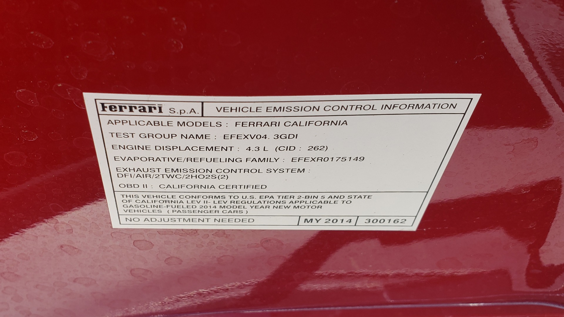 Used 2014 Ferrari CALIFORNIA CONVERTIBLE 2+2 / NAV / PARK SENS / CAMERA / TPMS for sale Sold at Formula Imports in Charlotte NC 28227 39