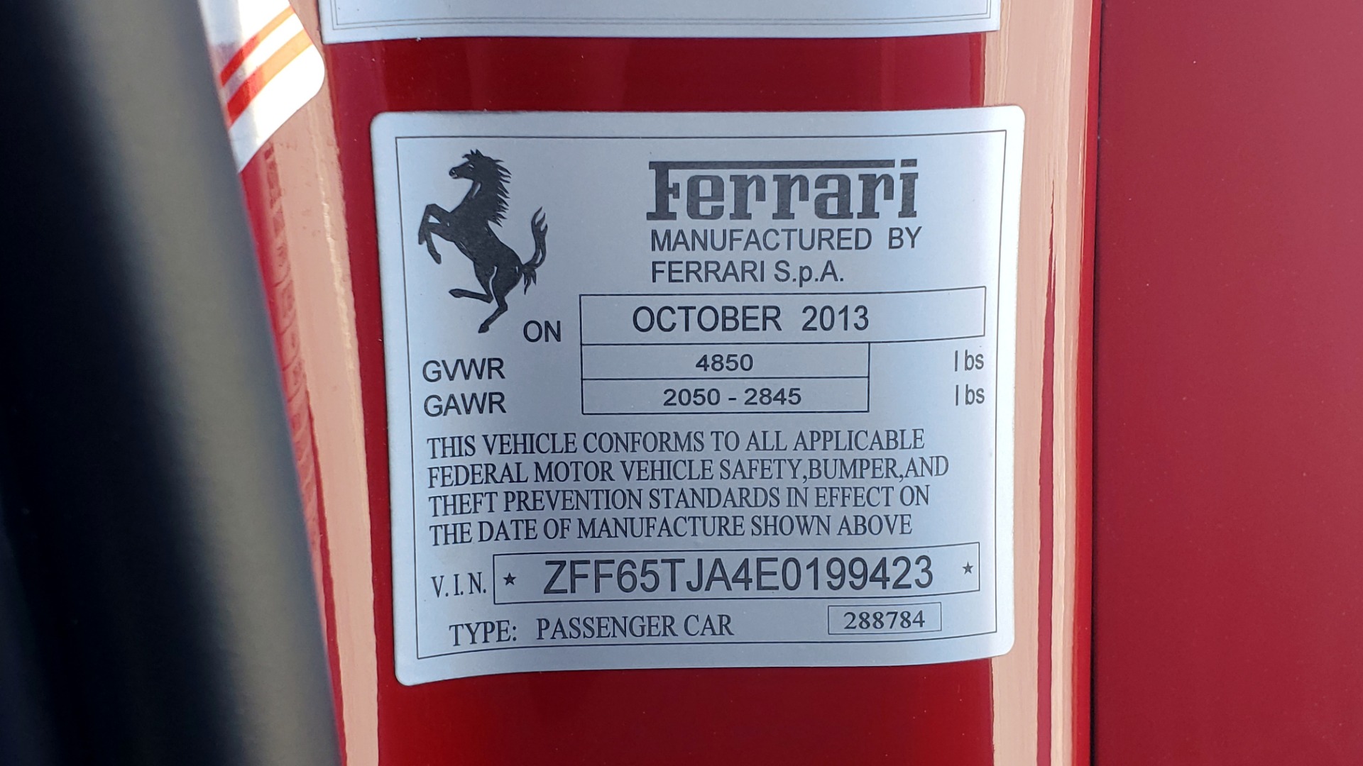 Used 2014 Ferrari CALIFORNIA CONVERTIBLE 2+2 / NAV / PARK SENS / CAMERA / TPMS for sale Sold at Formula Imports in Charlotte NC 28227 85