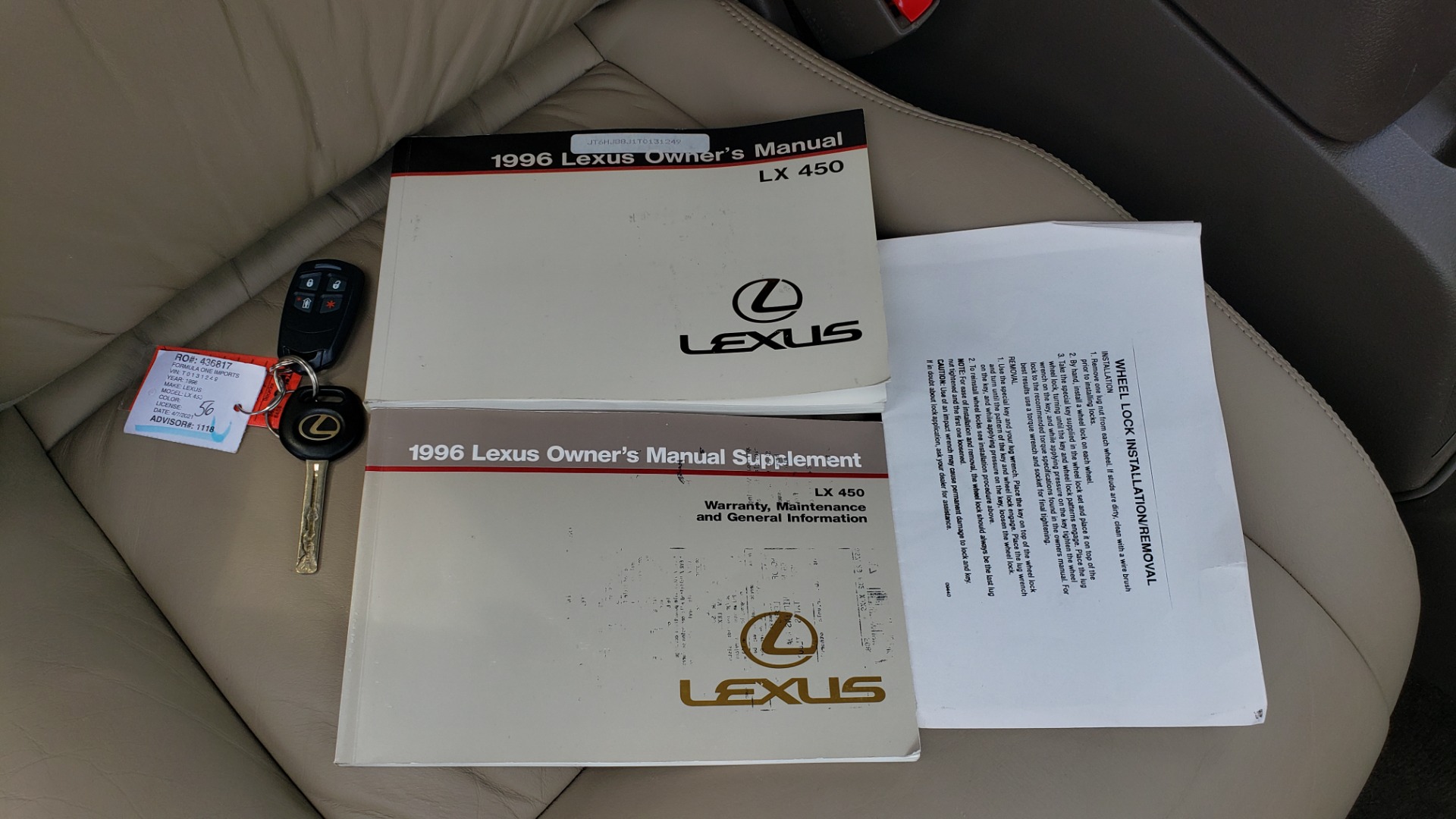 Used 1996 Lexus LX 450 for sale Sold at Formula Imports in Charlotte NC 28227 94