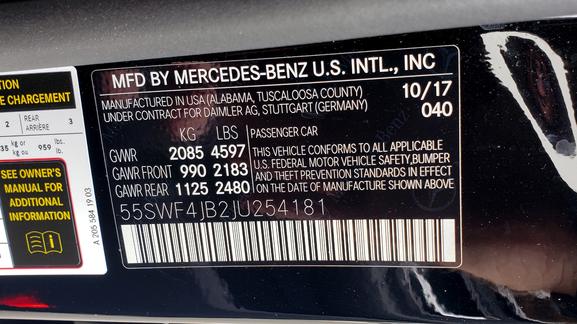 Used 2018 Mercedes-Benz C-CLASS C 300 PREMIUM / HTD STS / APPLE CARPLAY / 18IN WHEELS / REARVIEW for sale Sold at Formula Imports in Charlotte NC 28227 79