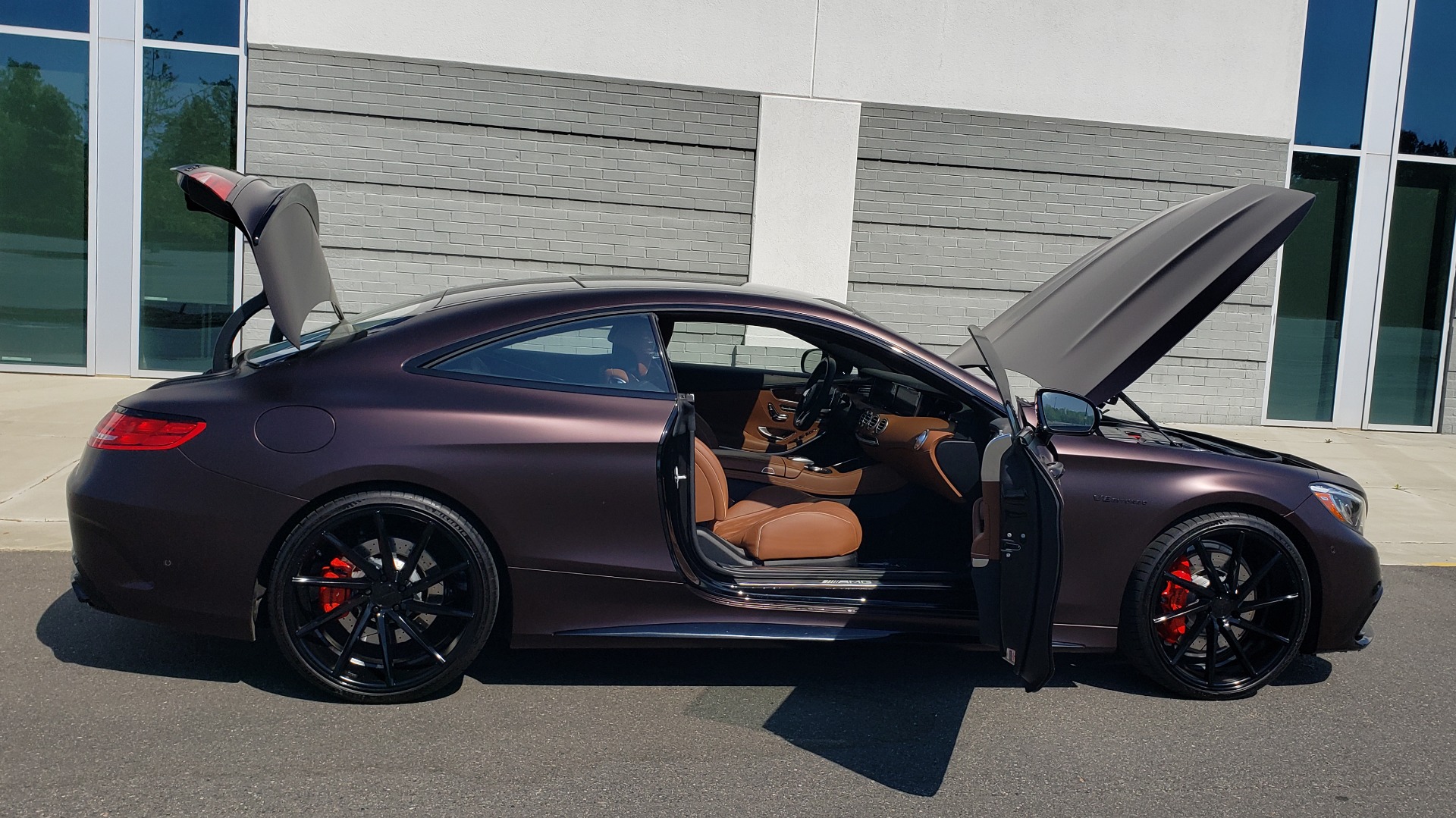 Used 2017 Mercedes-Benz S-CLASS AMG S 63 / NAV / SUNROOF / CUSTOM WRAP / BLACK VOSSEN WHEELS for sale Sold at Formula Imports in Charlotte NC 28227 11