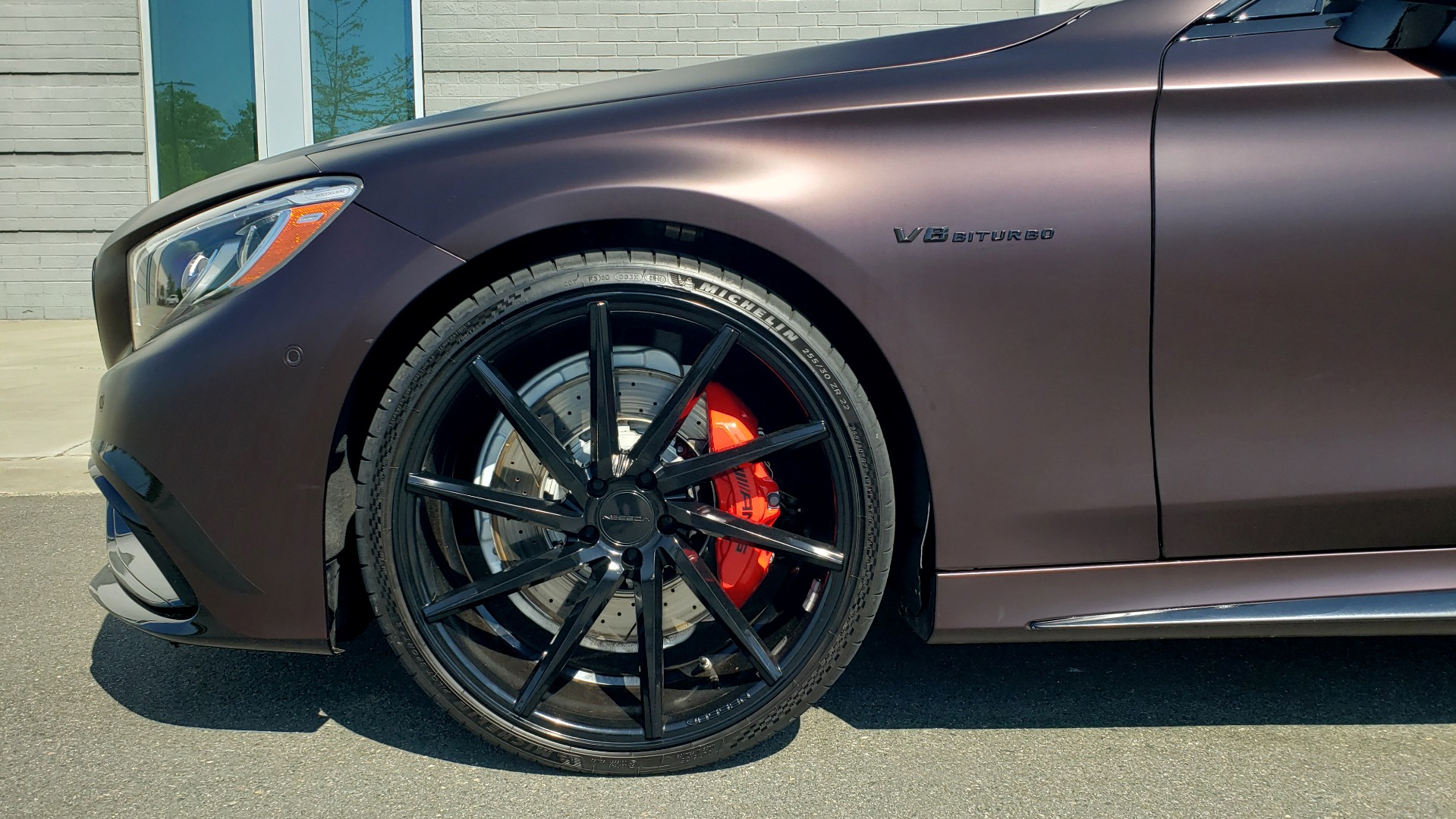 Used 2017 Mercedes-Benz S-CLASS AMG S 63 / NAV / SUNROOF / CUSTOM WRAP / BLACK VOSSEN WHEELS for sale Sold at Formula Imports in Charlotte NC 28227 73