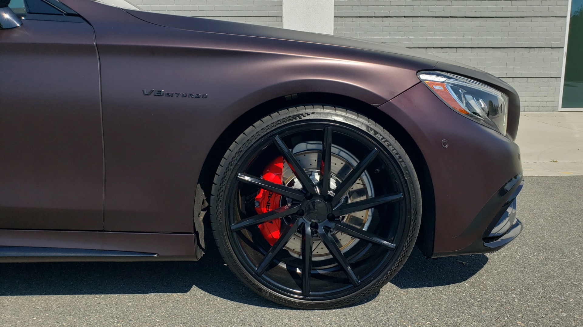 Used 2017 Mercedes-Benz S-CLASS AMG S 63 / NAV / SUNROOF / CUSTOM WRAP / BLACK VOSSEN WHEELS for sale Sold at Formula Imports in Charlotte NC 28227 76