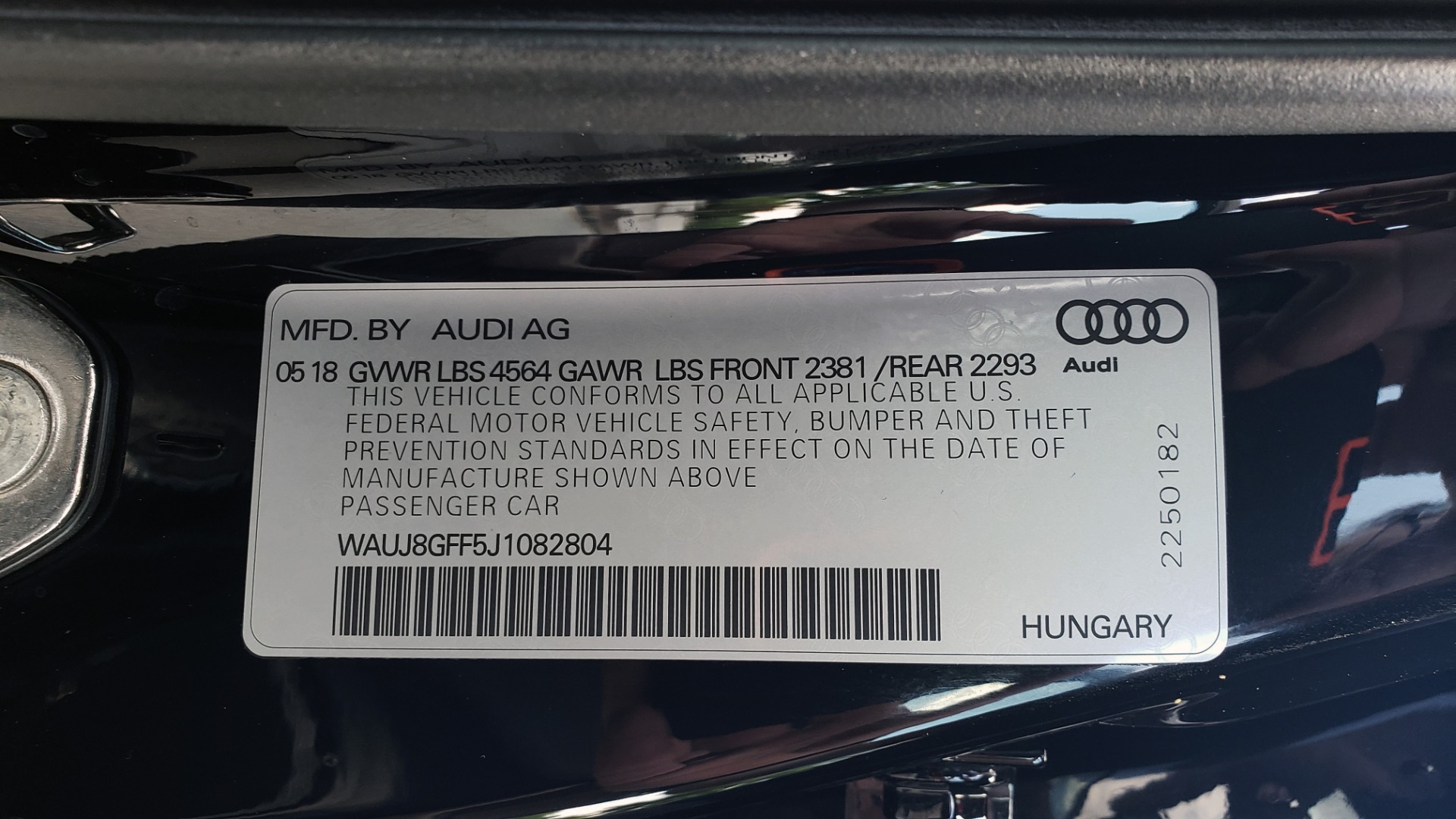 Used 2018 Audi A3 SEDAN PREMIUM PLUS / NAV / PANO-ROOF / B&O SND / LED PKG / REARVIEW for sale Sold at Formula Imports in Charlotte NC 28227 86