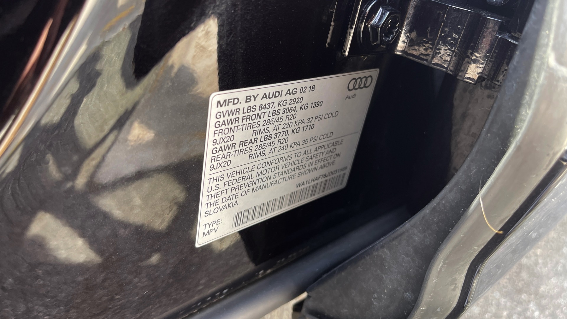 Used 2018 Audi Q7 PREMIUM PLUS / NAV / PANO-ROOF / BOSE / 3-ROW / REARVIEW for sale Sold at Formula Imports in Charlotte NC 28227 27