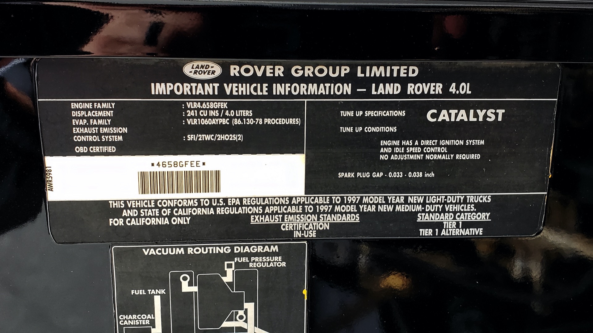 Used 1997 Land Rover DEFENDER 90 NAS SOFT-TOP 4x4 / LOW MILES / SUPER CLEAN for sale Sold at Formula Imports in Charlotte NC 28227 19