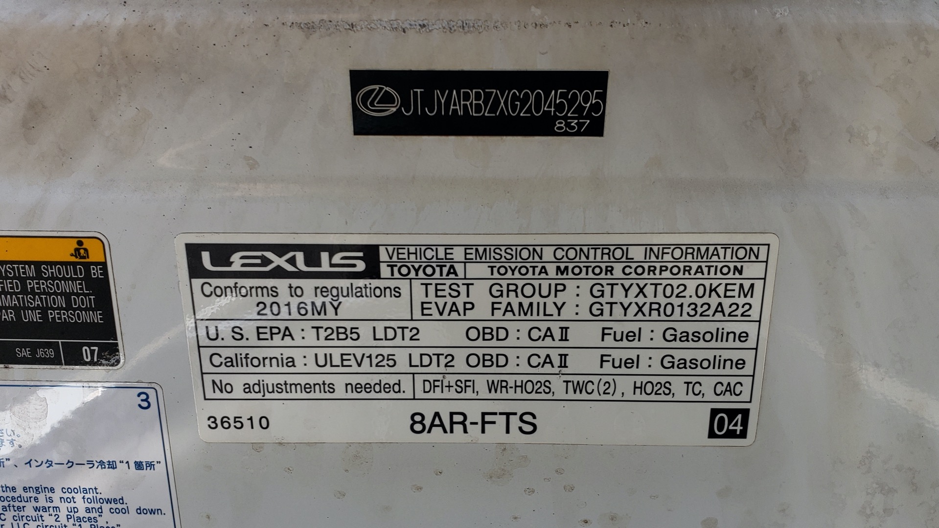 Used 2016 Lexus NX 200t F-SPORT / BACK-UP CAMERA / 18 INCH WHEELS for sale Sold at Formula Imports in Charlotte NC 28227 16