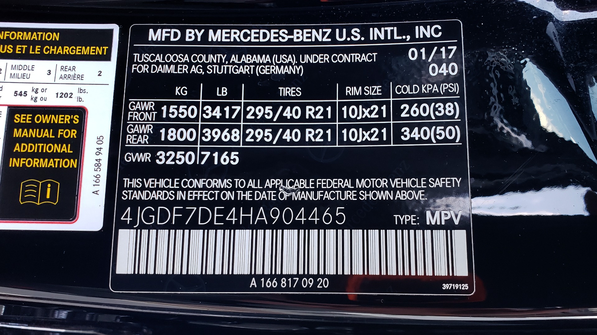 Used 2017 Mercedes-Benz GLS GLS 550 for sale Sold at Formula Imports in Charlotte NC 28227 96