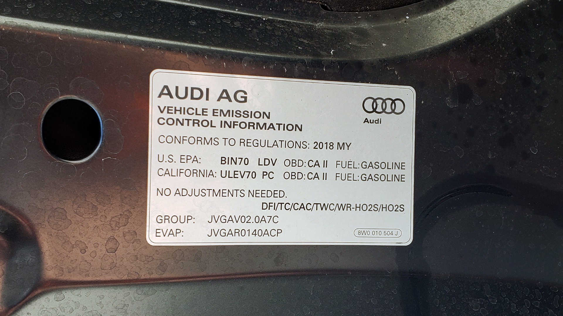 Used 2018 Audi A4 TECH PREMIUM PLUS / NAV / B&O SND / SUNROOF / CLD WTHR / REARVIEW for sale Sold at Formula Imports in Charlotte NC 28227 15