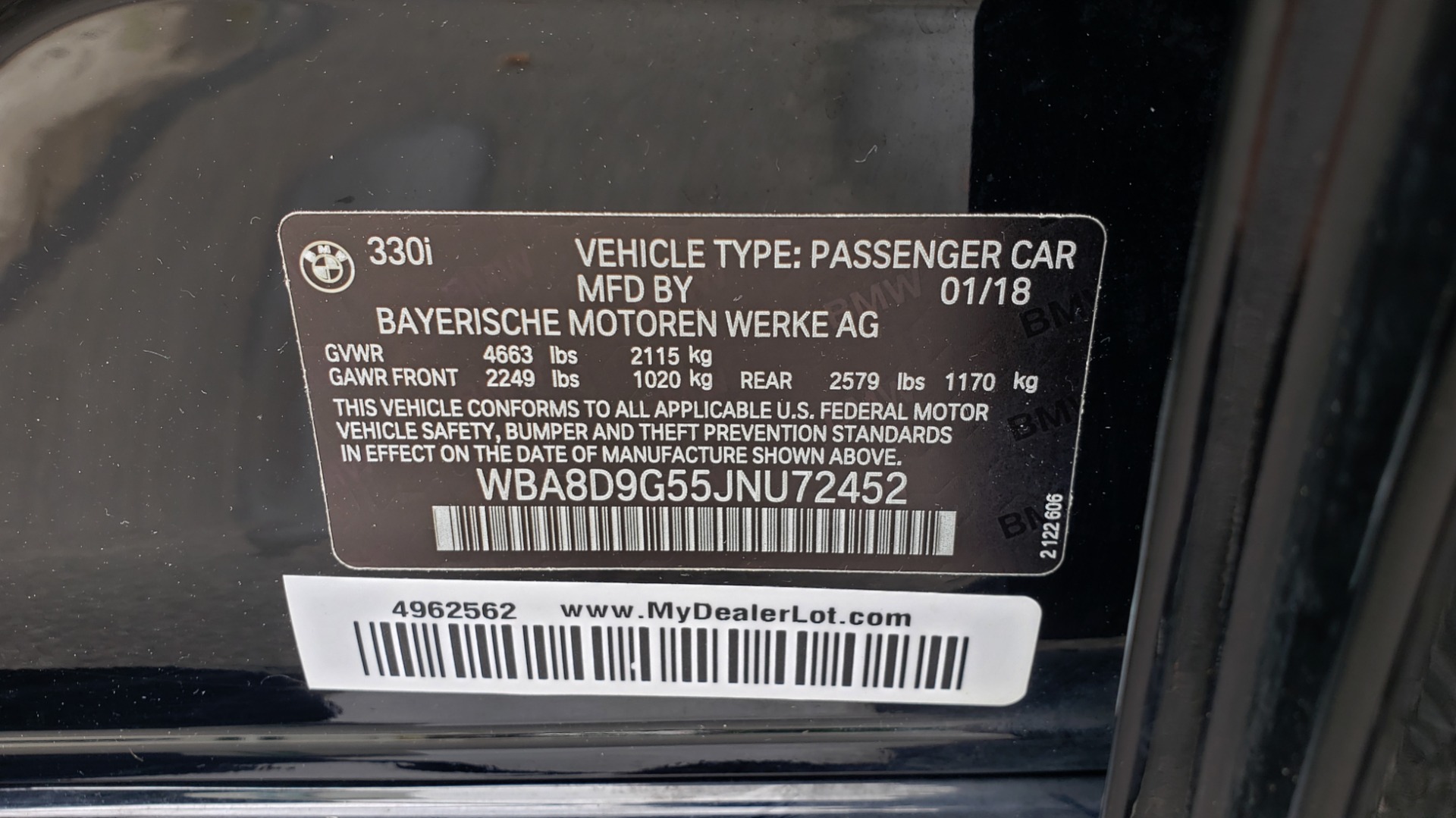 Used 2018 BMW 3 SERIES 330IXDRIVE / CONV PKG / NAV / SUNROOF / HTD STS / REARVIEW for sale Sold at Formula Imports in Charlotte NC 28227 85