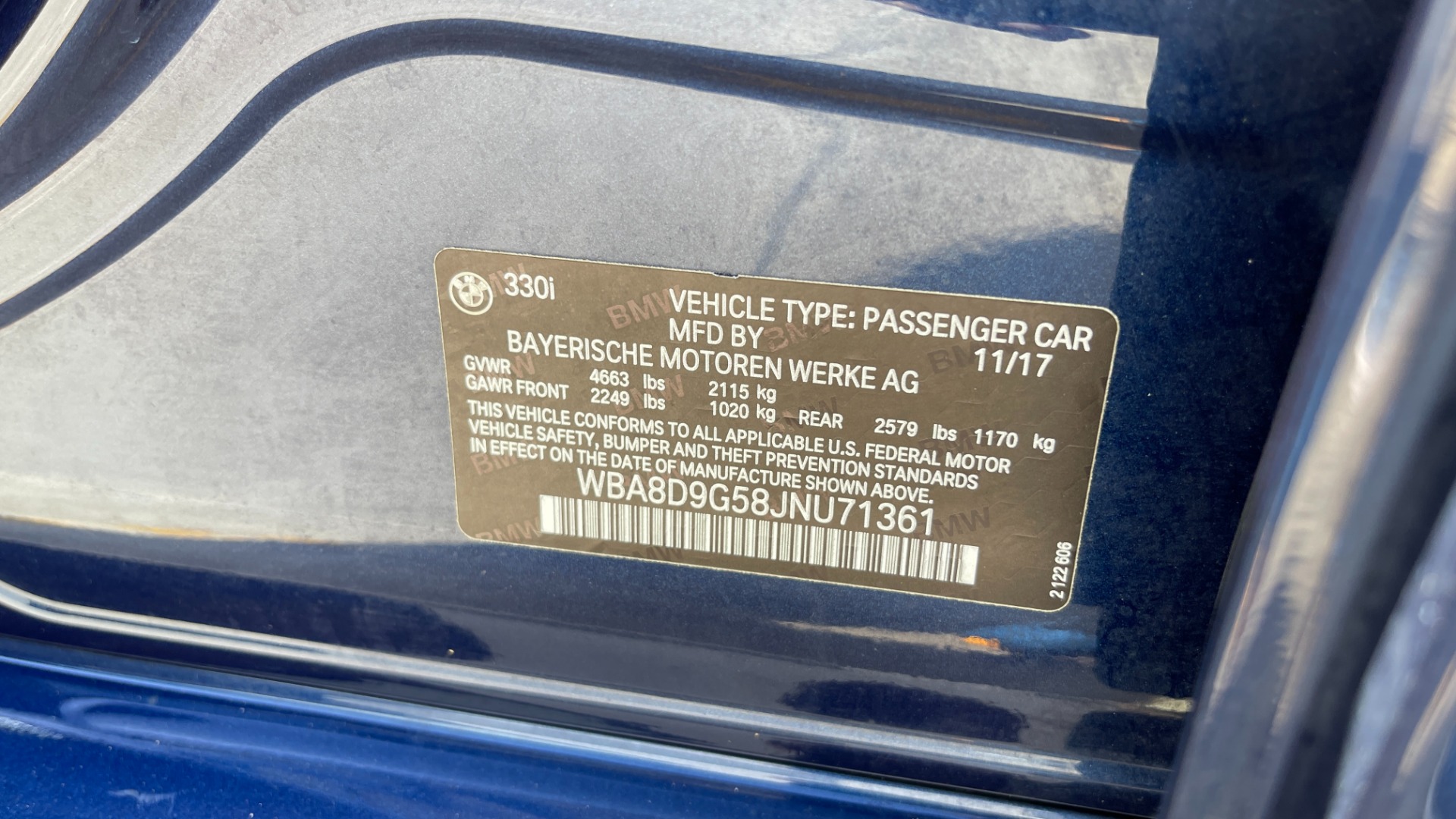 Used 2018 BMW 3 SERIES 330I XDRIVE / CONV PKG / SUNROOF / HTD STS / BLIND SPOT for sale Sold at Formula Imports in Charlotte NC 28227 28