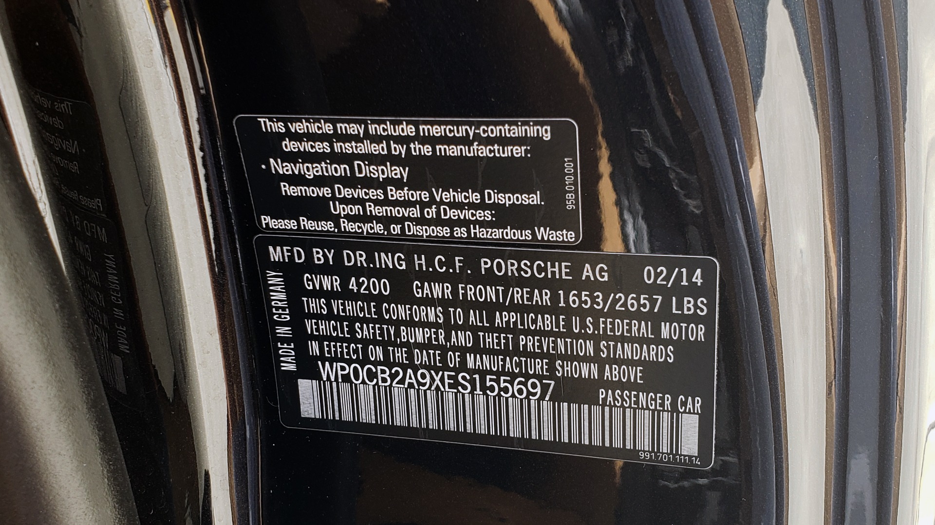 Used 2014 Porsche 911 CARRERA S CABRIOLET / PREM PKG / PDK / NAV / BOSE / SPORT CHRONO for sale Sold at Formula Imports in Charlotte NC 28227 74