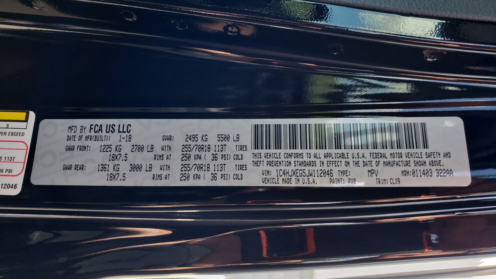 Used 2018 Jeep WRANGLER UNLIMITED SAHARA / 3.6L V6 / 6-SPD MAN / ALPINE / NAV / HTD STS / REARVIEW for sale Sold at Formula Imports in Charlotte NC 28227 105