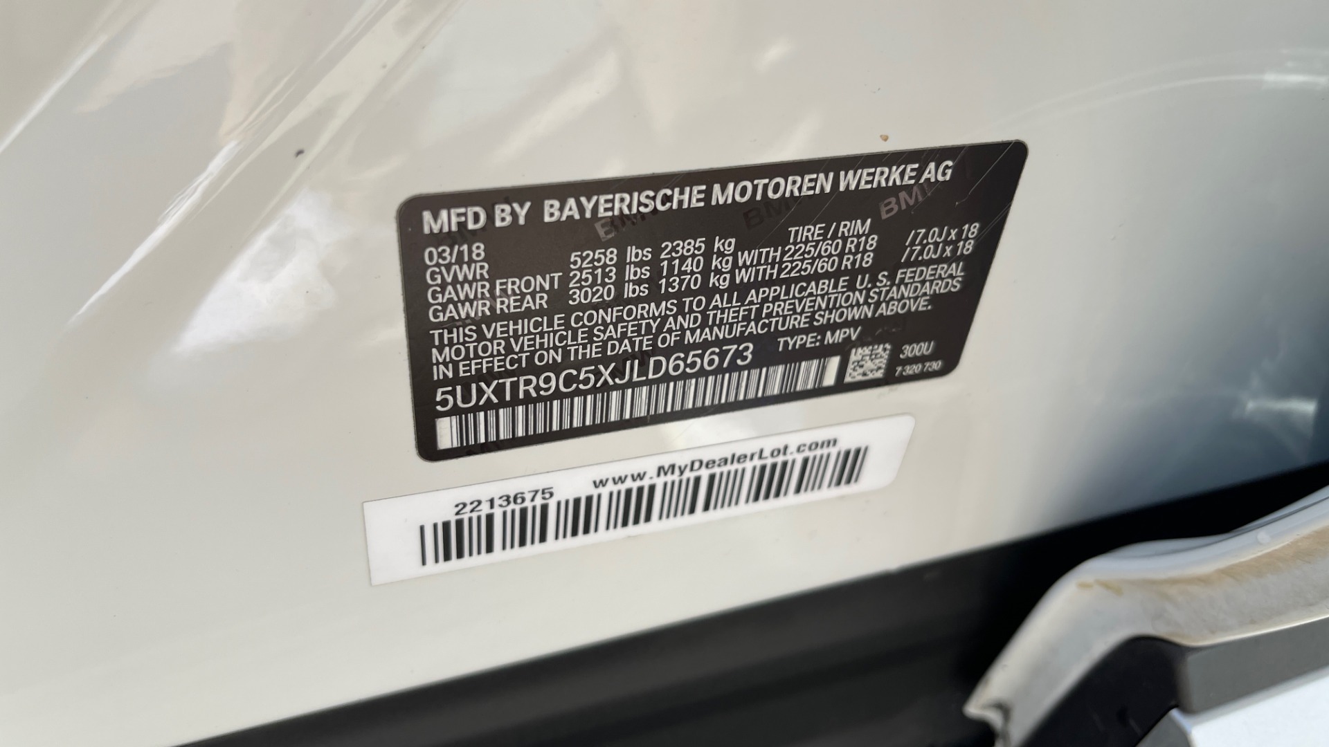 Used 2018 BMW X3 XDRIVE30I CONVENIENCE PKG / HEATED FRONT SEATS / REARVIEW for sale Sold at Formula Imports in Charlotte NC 28227 25