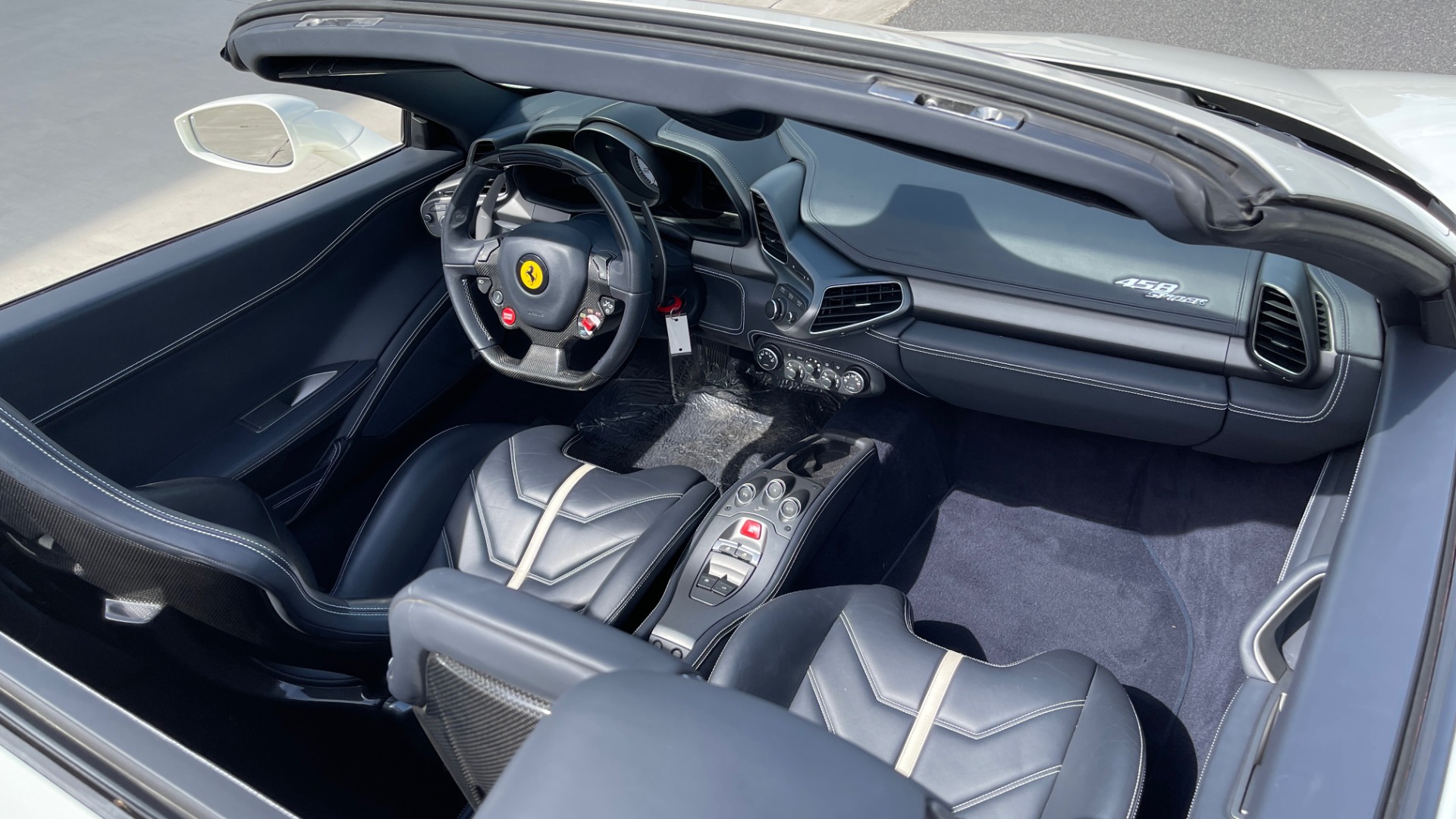 Used 2014 Ferrari 458 ITALIA SPIDER 570HP / F1 AUTO / CF SEATS / CARBON BRAKES / REARVIEW for sale Sold at Formula Imports in Charlotte NC 28227 46