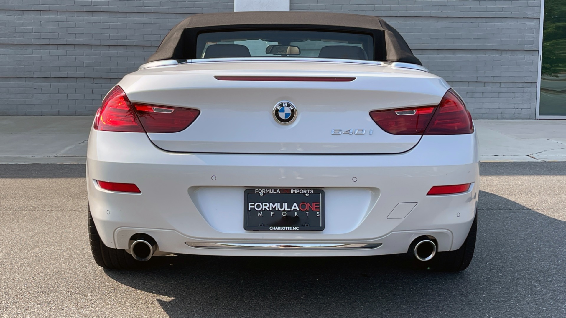 Used 2016 BMW 6 SERIES 640I CONVERTIBLE / 3.0L I6 / 8-SPD AUTO / RWD / NAV / REARVIEW for sale Sold at Formula Imports in Charlotte NC 28227 27