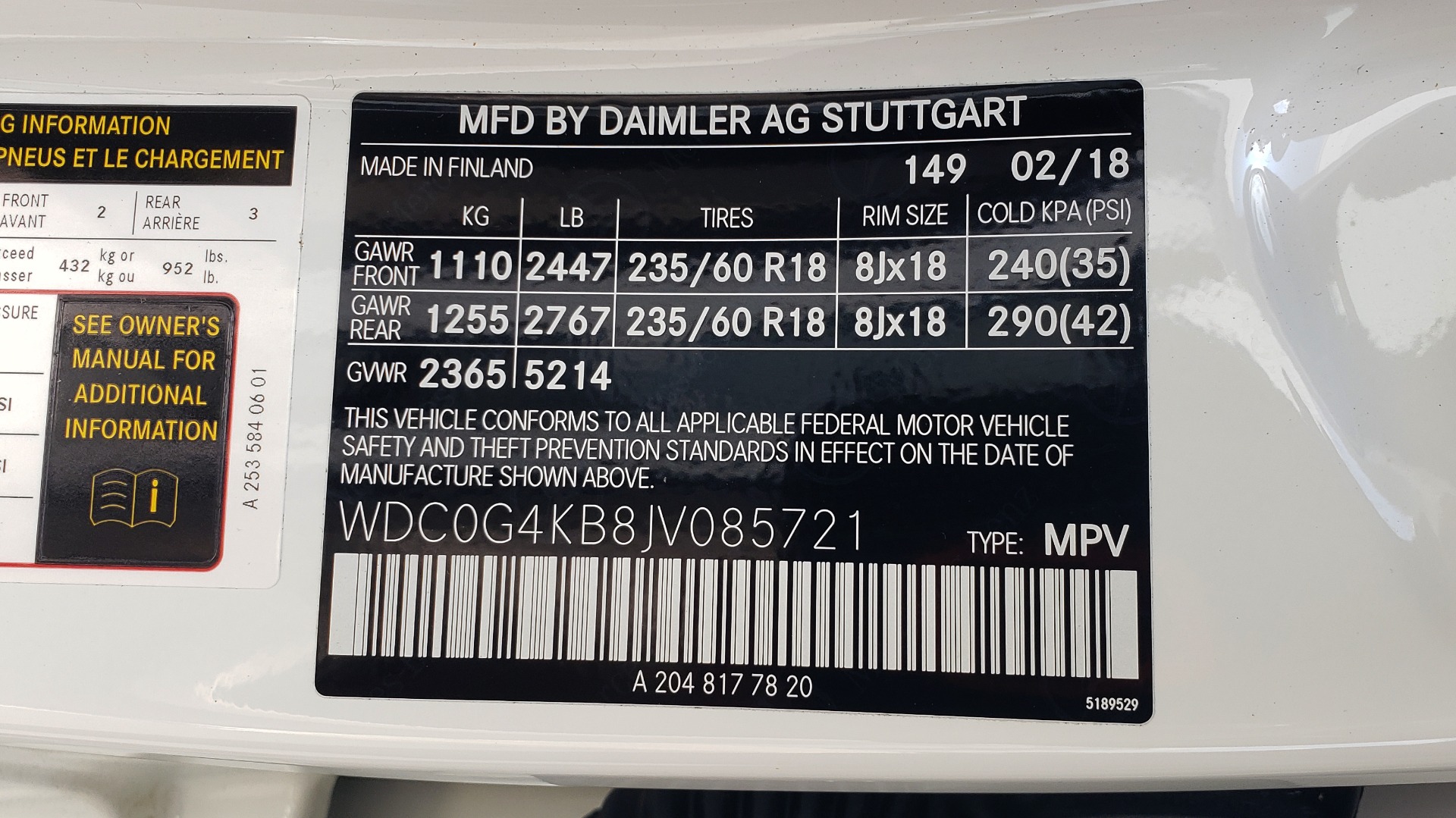 Used 2018 Mercedes-Benz GLC 300 PREMIUM 4MATIC / PANO-ROOF / BURMESTER / REARVIEW for sale Sold at Formula Imports in Charlotte NC 28227 87