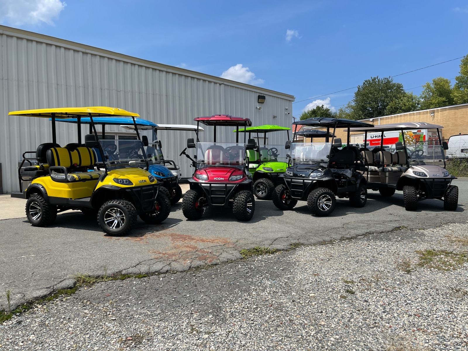 Used 2021 ICON i40L LIFTED ELECTRIC CAR / 4-PASSENGER GOLF CART / 25MPH / LIKE NEW for sale Sold at Formula Imports in Charlotte NC 28227 28