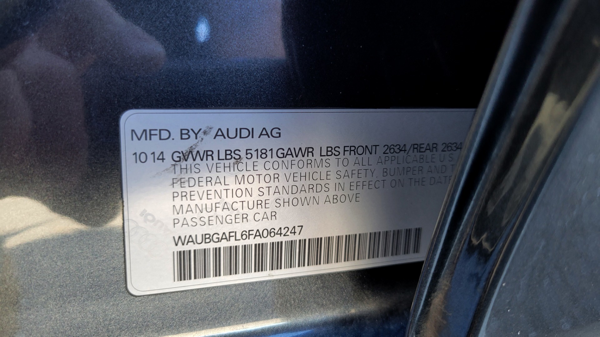 Used 2015 Audi S4 PREMIUM PLUS / TECH PKG / NAV / B&O SOUND / PARK SYS W/REARVIEW for sale Sold at Formula Imports in Charlotte NC 28227 93