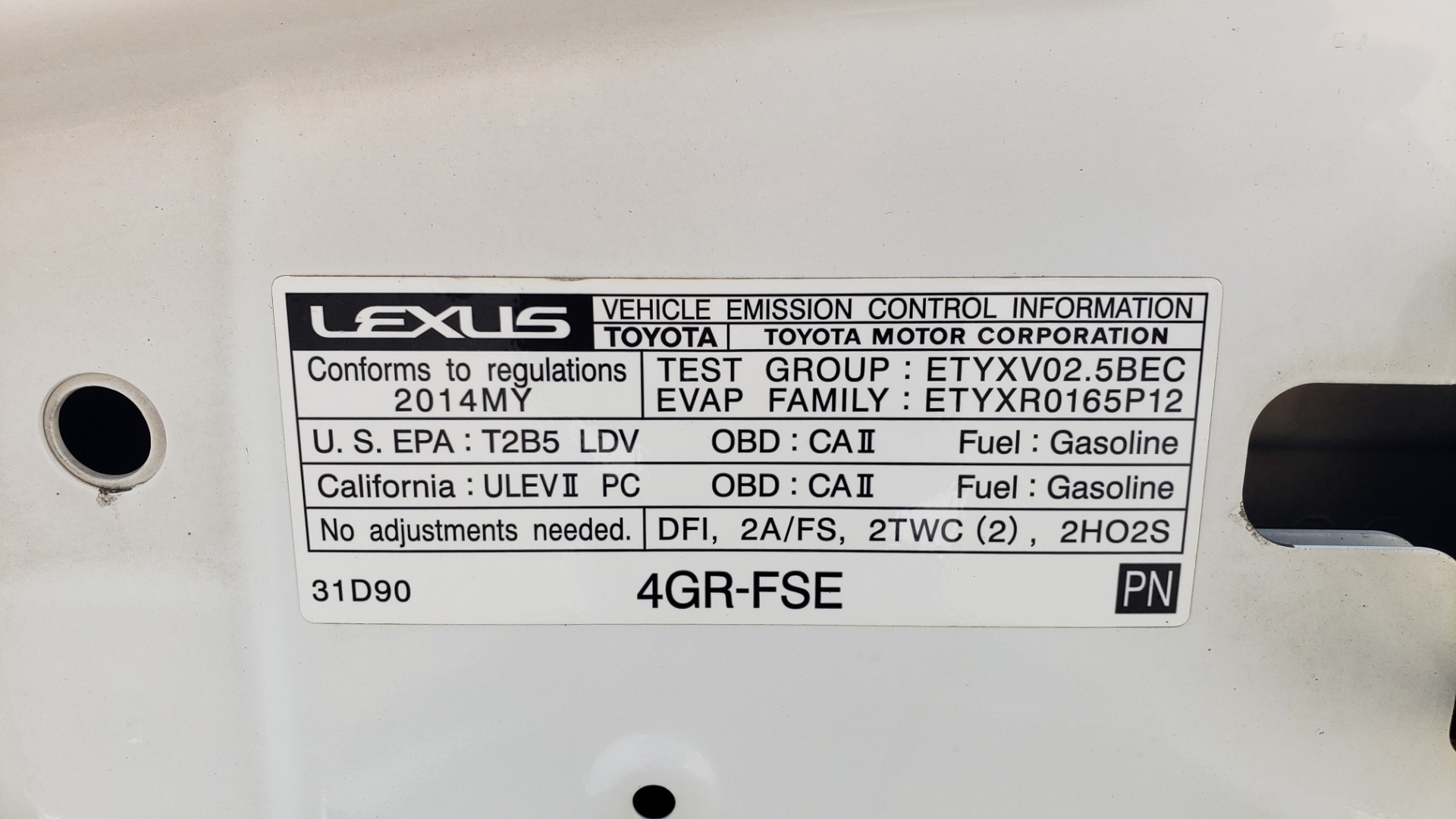 Used 2014 Lexus IS 250 F-SPORT SEDAN / BLIND SPOT MONITOR / REARVIEW / 18IN WHEELS for sale Sold at Formula Imports in Charlotte NC 28227 16