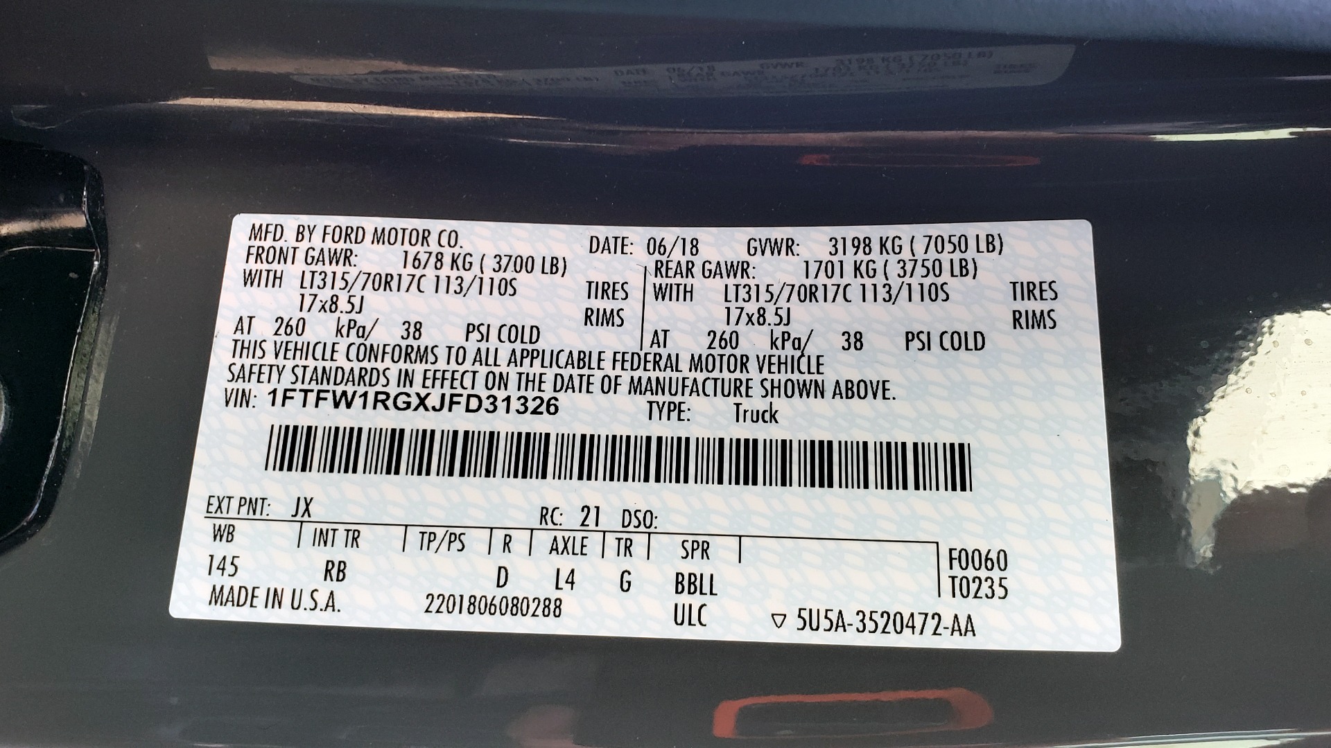 Used 2018 Ford F-150 RAPTOR 4X4 SUPERCREW / NAV / PANO-ROOF / REARVIEW for sale Sold at Formula Imports in Charlotte NC 28227 99