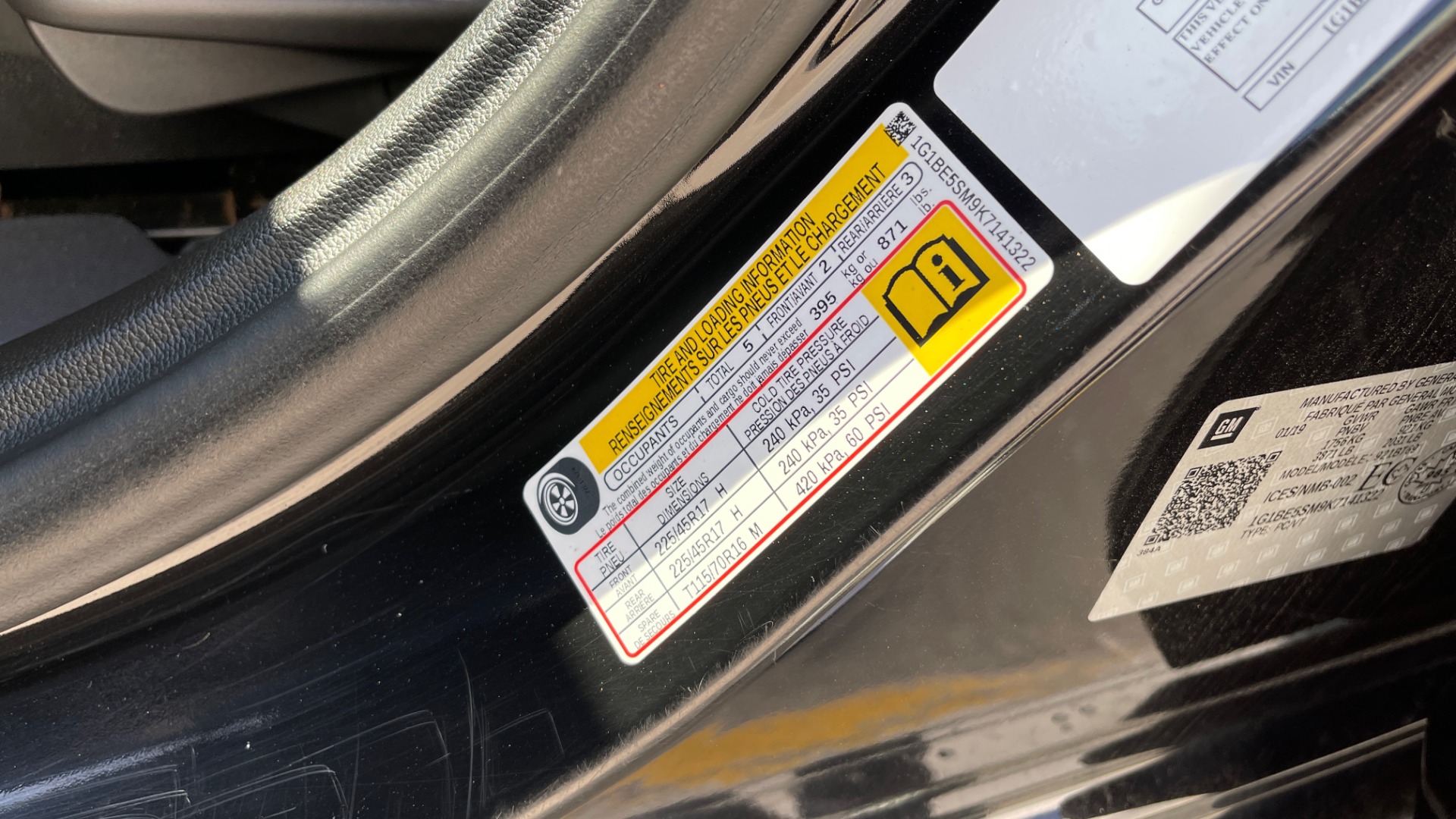 Used 2019 Chevrolet CRUZE LT / 1.4L TURBO / 6-SPD AUTO / AIR CONDITIONING / REARVIEW for sale Sold at Formula Imports in Charlotte NC 28227 60