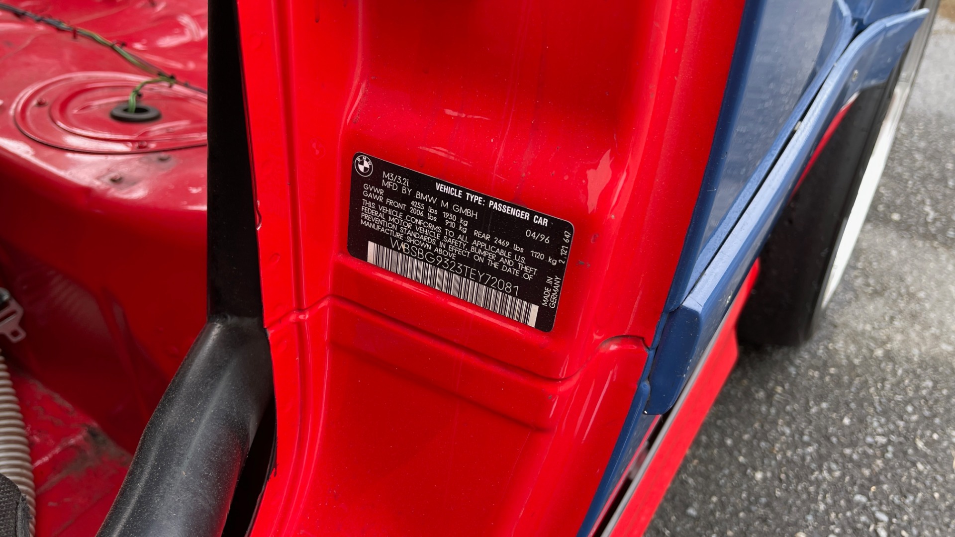 Used 1996 BMW 3-SERIES M3 TRACK CAR / 5-SPD / MANUAL / FULL CAGE / CARBON FIBER WING for sale Sold at Formula Imports in Charlotte NC 28227 54