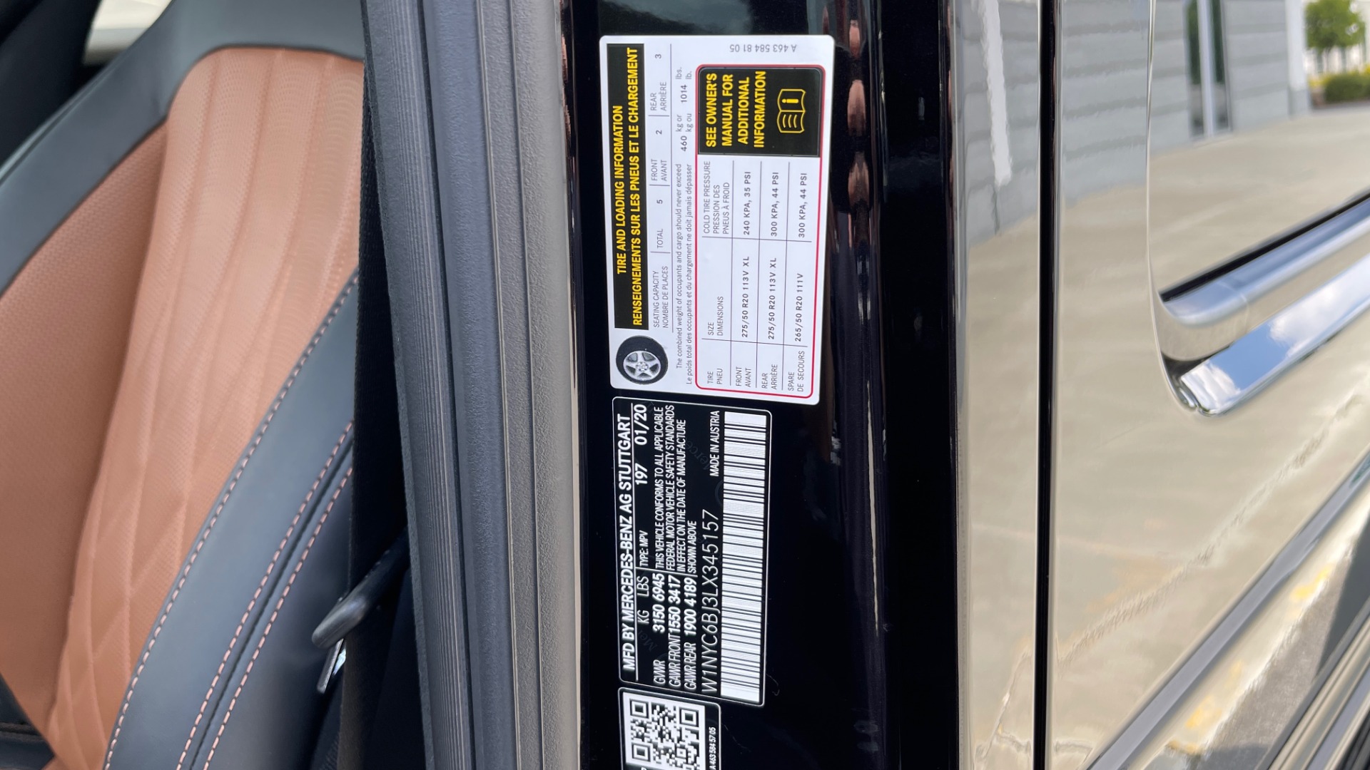 Used 2020 Mercedes-Benz G-CLASS G 550 / NAV / SUNROOF / AMG LINE / REARVIEW / AMG WHEELS for sale Sold at Formula Imports in Charlotte NC 28227 93