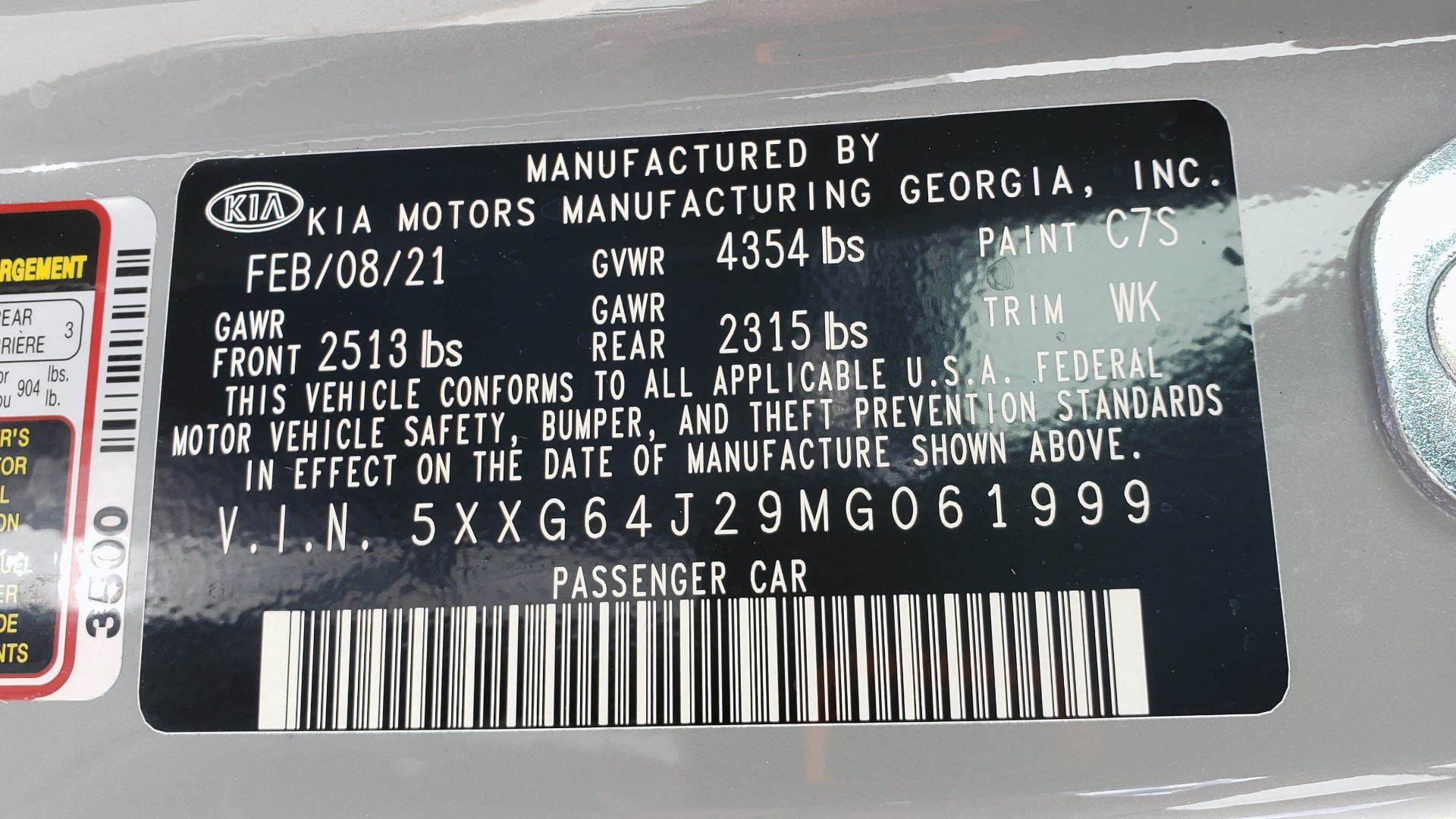 Used 2021 Kia K5 GT-LINE 1.6L TURBO / FWD / PANO-ROOF / SMART CRUISE / REARVIEW for sale Sold at Formula Imports in Charlotte NC 28227 83