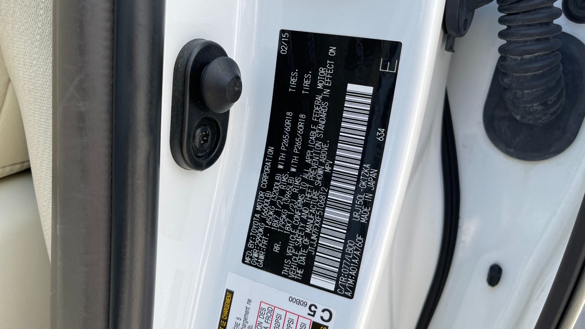 Used 2015 Lexus GX 460 LUXURY / 4.6L V8 / 4WD / NAV / SUNROOF / 3-ROW / REARVIEW for sale Sold at Formula Imports in Charlotte NC 28227 65