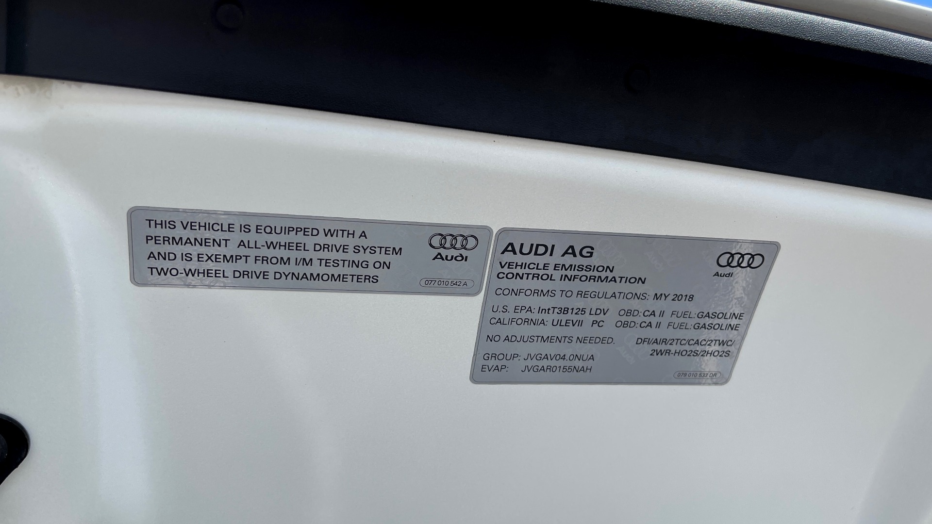 Used 2018 Audi A8 L SPORT 4.0T / EXECUTIVE PKG / NAV / BOSE / SUNROOF / REARVIEW for sale Sold at Formula Imports in Charlotte NC 28227 13
