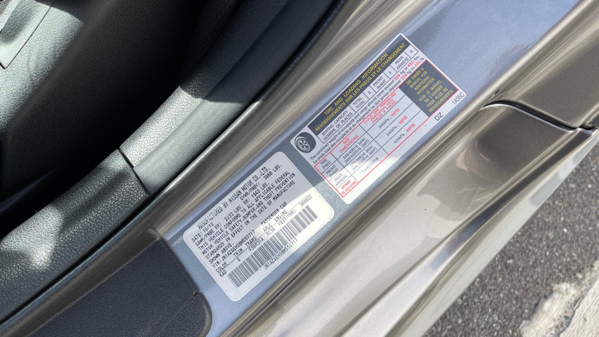 Used 2011 Nissan 370Z NISMO COUPE / 3.7L V6 / 6-SPD MAN / AUTO CLIMATE CONTROL for sale Sold at Formula Imports in Charlotte NC 28227 27