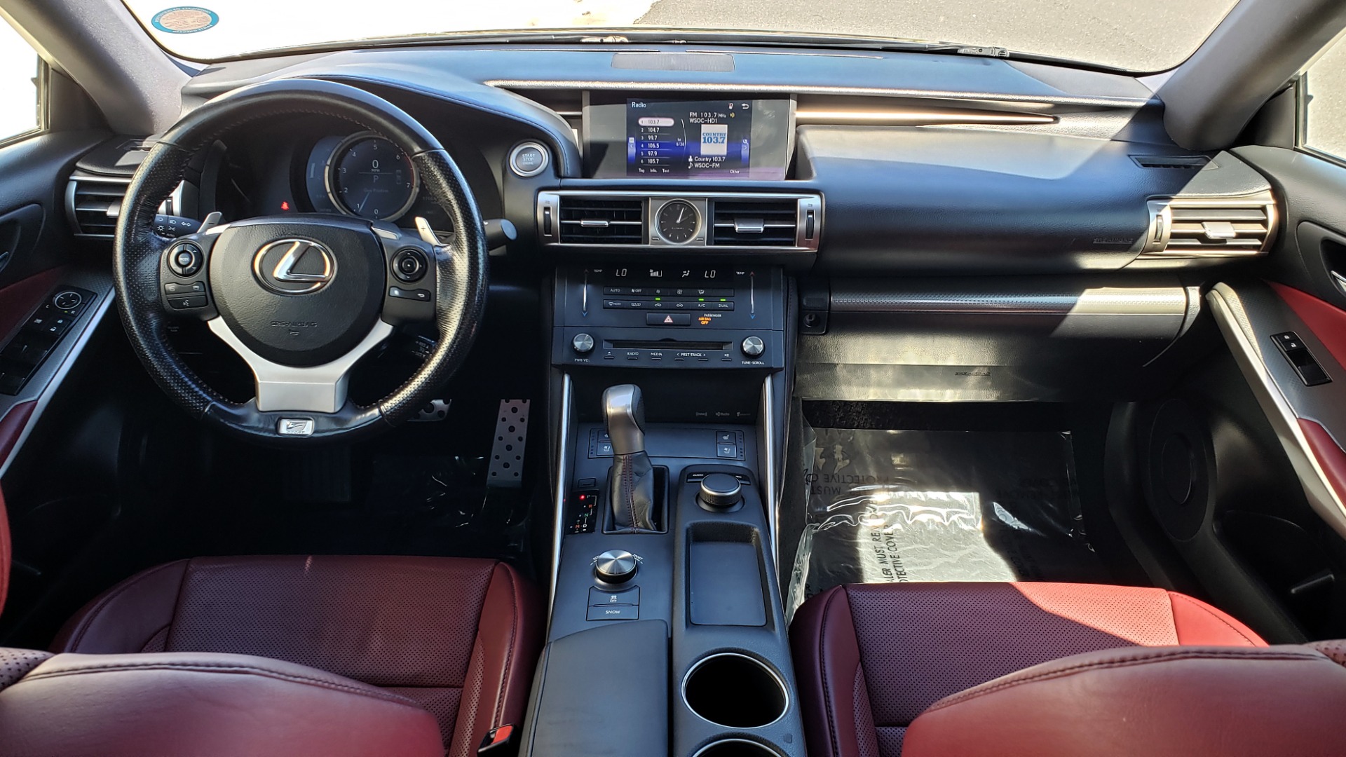 Used 2016 Lexus IS 200T F-SPORT SEDAN / SUNROOF / LCA / HTD & CLD SEATS / REARVIEW for sale Sold at Formula Imports in Charlotte NC 28227 74