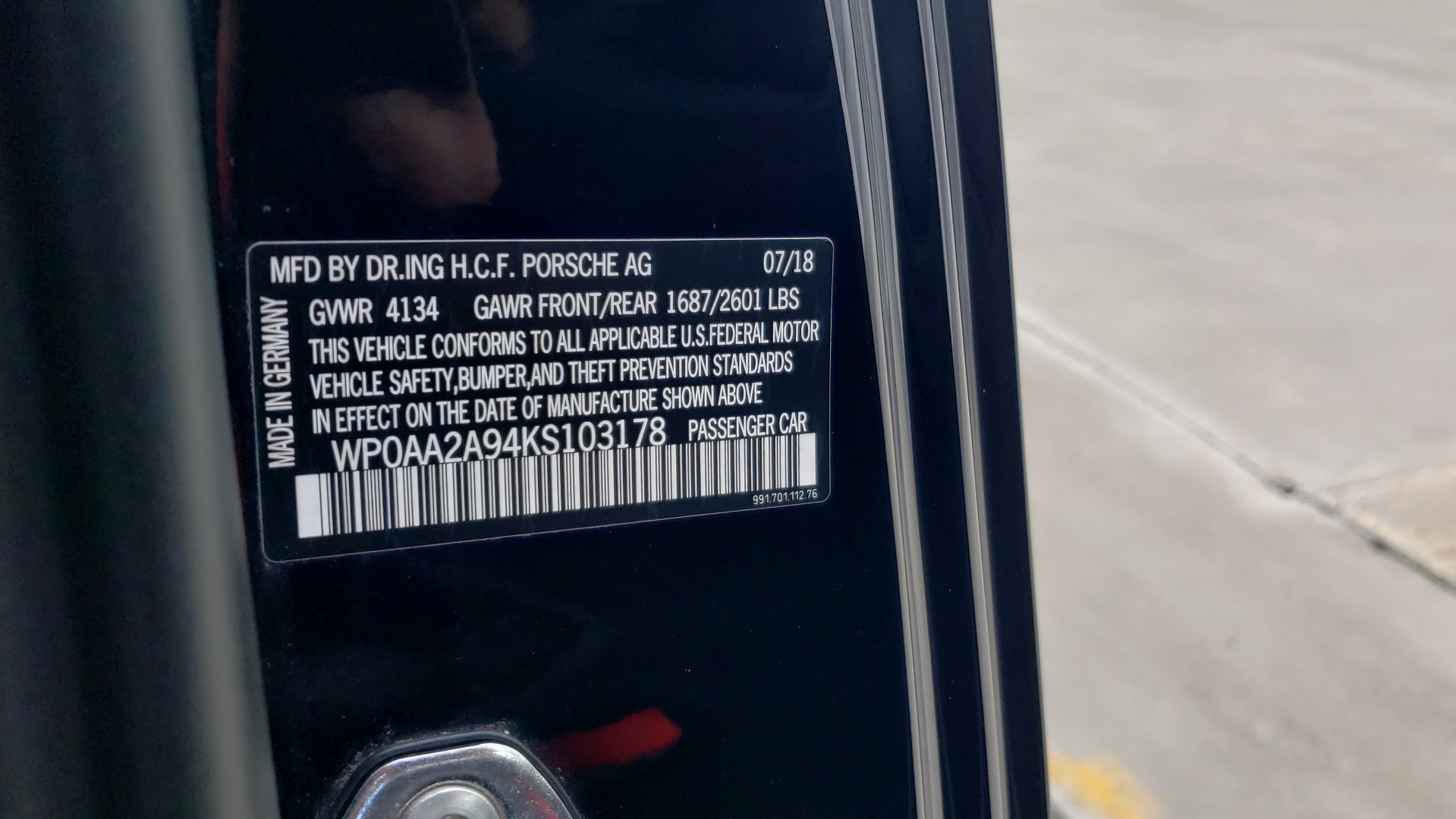 Used 2019 Porsche 911 CARRERA T / 3.0L H6 / MANUAL / PREMIUM / NAV / BOSE / SUNROOF / REARVIEW for sale Sold at Formula Imports in Charlotte NC 28227 85