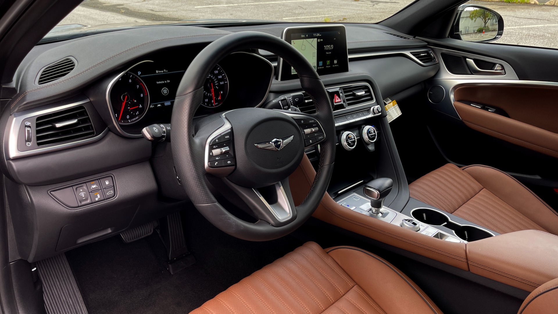 Used 2021 Genesis G70 ELITE 2.0T SEDAN / NAV / LANE ASST / BSA / SUNROOF / LEATHER / REARVIEW for sale Sold at Formula Imports in Charlotte NC 28227 25