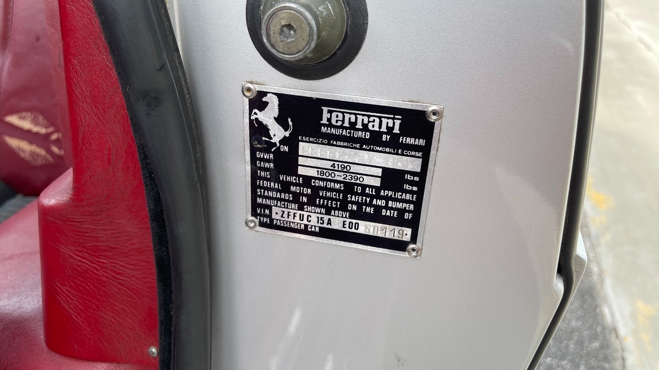 Used 1984 Ferrari MONDIAL 2+2 CABRIOLET / MID-ENGINE 3.0L V8 240HP / 5-SPEED MANUAL / LOW MILES for sale Sold at Formula Imports in Charlotte NC 28227 48