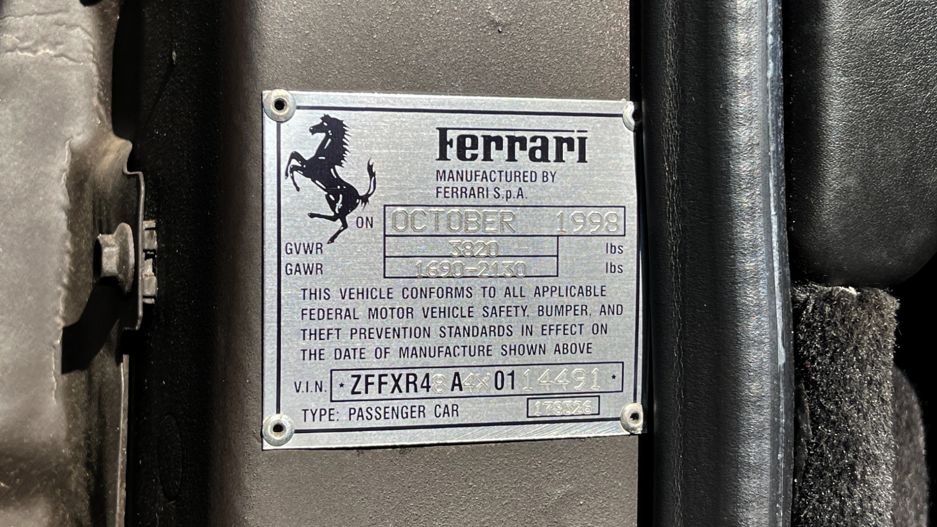 Used 1999 Ferrari F355 SPIDER for sale $95,000 at Formula Imports in Charlotte NC 28227 108