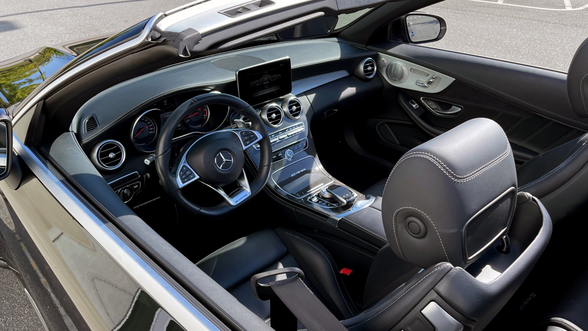 Used 2018 Mercedes-Benz C-CLASS AMG C 63 CABRIOLET / PREMIUM / LIGHTING / NIGHT PKG / MULTIMEDIA / PERF EXH for sale Sold at Formula Imports in Charlotte NC 28227 71